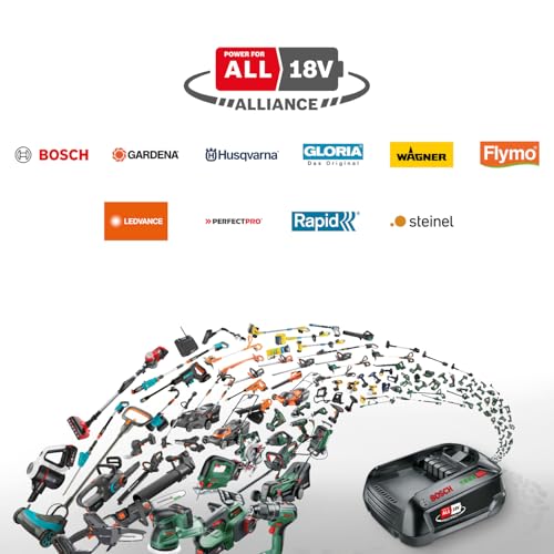 Bosch Batterie Lithium-Ion 18V 4,0 Ah + Chargeur Rapide (Starter Set - Alliance POWER FOR ALL 18V)