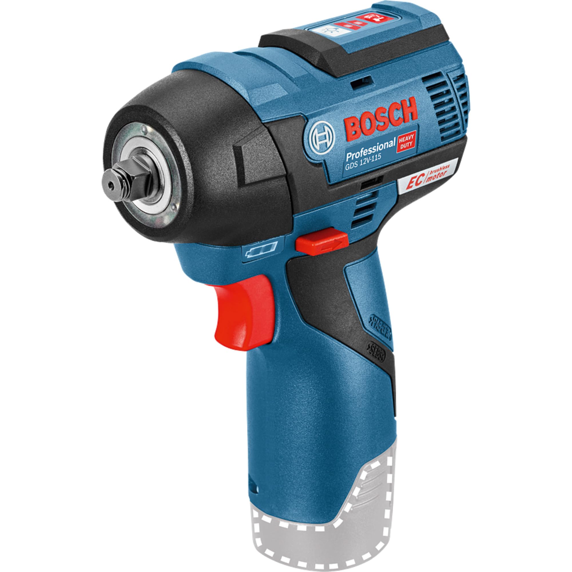 Bosch Professional 12V System boulonneuse sans-fil GDS 12V-115 couple maxi 115 Nm usage professionnel specifications tec